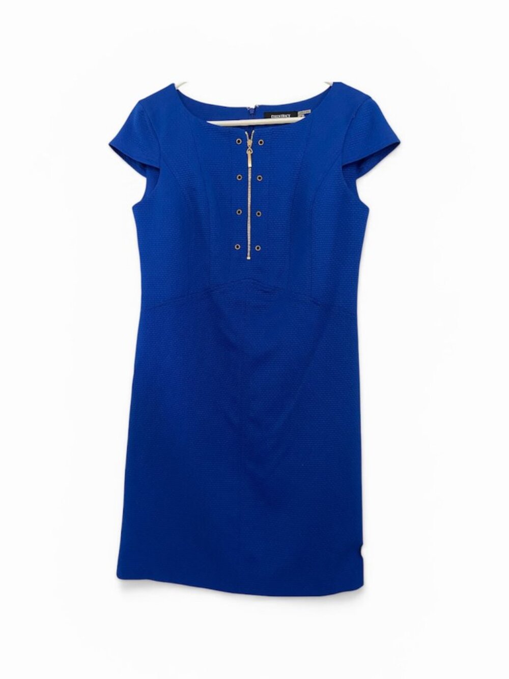 Ellen Tracey Cobalt Blue Dress with cap sleeves